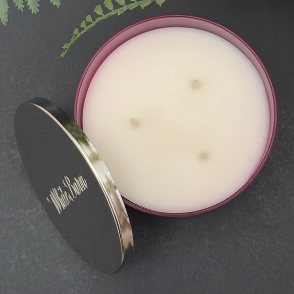 BBW Bright Christmas Morning White Barn Bath & Body Works 3 Wick Candle - Picture 6 of 10